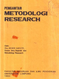 Pengantar metodologi research