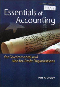 Essentials of accounting : for governmental and not for profit organizations