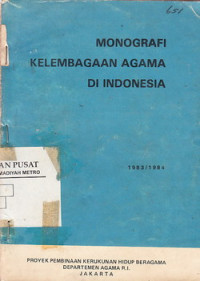 Monografi Kelembagaan Agama Indonesia