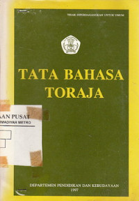 Tata Bahasa Toraja