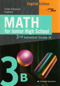 Math for junior high school : 2nd semester grade IX
