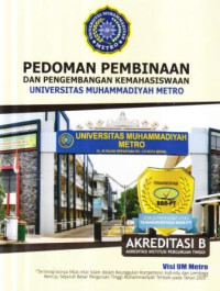 Pedoman pembinaan dan pengembangan kemahasiswaan Ubiversitas Muhammadiyah Metro