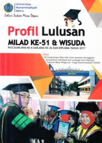 Profil lulusan milad ke-51 dan wisuda Pascasarjana ke-6, Sarjana ke-36 dan diploma tahun 2017 Universitas Muhammadiyah Metro