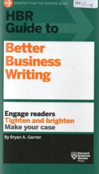 HBR guide to better business writing