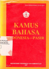 Kamus Bahasa Indonesia-Pasir
