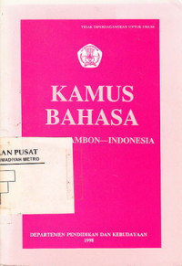KAMUS BAHASA MELAYU AMBON-INDONESIA
