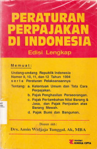 Peraturan Perpajakan di Indonesia