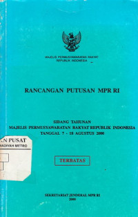 Rancangan Putusan MPR RI