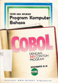 Teori dan Aplikasi Program Komputer Bahasa Cobol