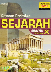 Catatan peristiwa sejarah SMA/MA kelas X