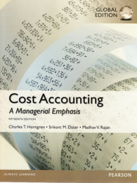 Cost accounting a managerial emphasis