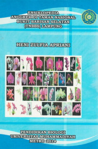 Ensiklopedia anggrek di Taman Nasional Bukit Barisan Selatan (TNBBS) Lampung