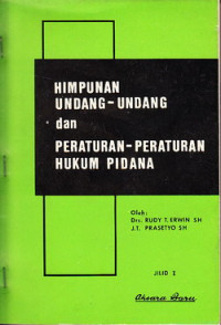 Himpunan UU dan PP Hukum Pidana