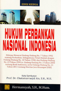 Hukum perbankan nasional Indonesia