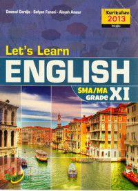 Let's learn English SMA/MA grade XI