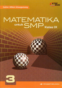 Matemetika SMP : untuk kelas IX