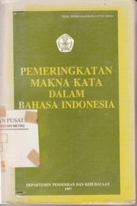 PEMERINGKATAN MAKNA KATA DALAM INDONESIA