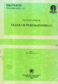 Sejarah perekonomian : materi pokok