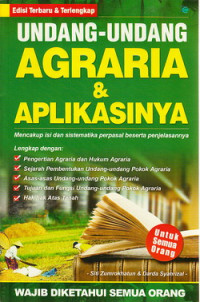 Undang-Undang Agraria dan aplikasinya