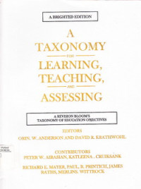 Image of A Taxonomy For Learning, Teaching, And Assensing