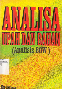Image of Analisis Upah dan Bahan: Analisis Bow