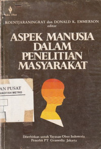 Aspek Manusia Dalam Penelitian Masyarakat