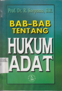 Bab-Bab Tentang Hukum Adat