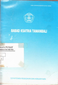 Babad Ksatria Tamanbali