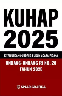 Image of KUHAP 2025: kitab undang-undang hukum acara pidana