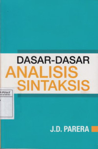 Dasar-dasar Analisis Sintaksis