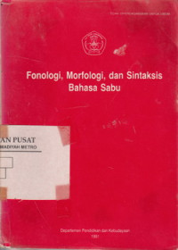 Fonologi,Morfologi,Dan Sintaksis Bahasa Sabu