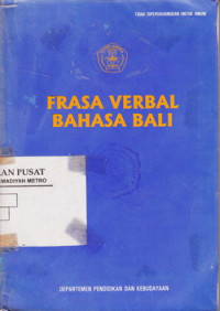 FRASA VERBAL BAHASA BALI