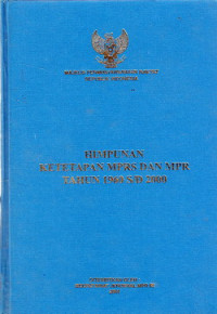 Himpunan Ketetapan MPRS dan MPR Tahun 1960 s/d 2000