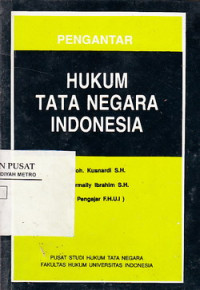 Pengantar Hukum Tata Negara Indonesia