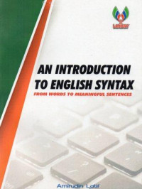 An introduction to english syntax : from words to meaningful sentences