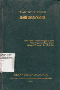 Islam untuk Disiplin Ilmu Sosiologi