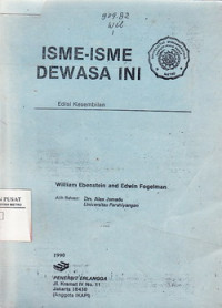 Isme-isme Dewasa ini