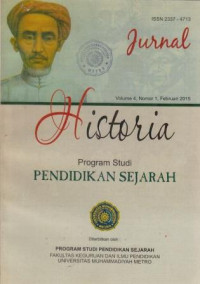 Historia : jurnal pembelajaran sejarah dan sejarah
