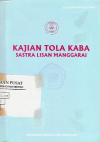 KAJIAN TOLA KABA SASTRA LISAN MANGGARAI