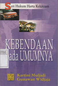 Kebendaan Pada Umumnya