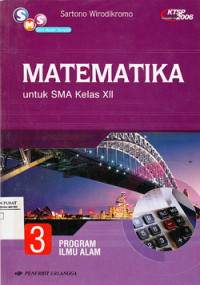 Matematika SMA 3 IPA : untuk kelas XII