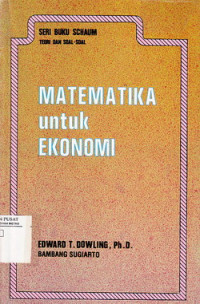 Matematika Untuk Ekonomi