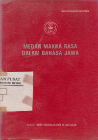 Medan Makna Rasa Dalam Bahasa Jawa