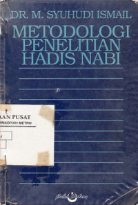 Metodologi Penelitian Hadis Nabi