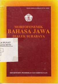 MORFOFONEMIK BAHASA JAWA DIALEK SURABAYA