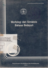 Morfologi Dan Sintaksis Bahasa Bedayuh