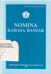 Nomina Bahasa Banjar