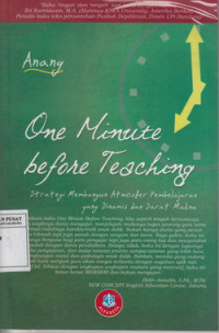 ONE MINUTE BEFORE TEACHING