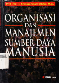 Organisasi dan Manajemen Sumber Daya Manusia