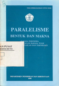 Paralelisme bentuk dan makna